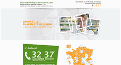 Desktop Screenshot of pharmaciedegarderennes.com